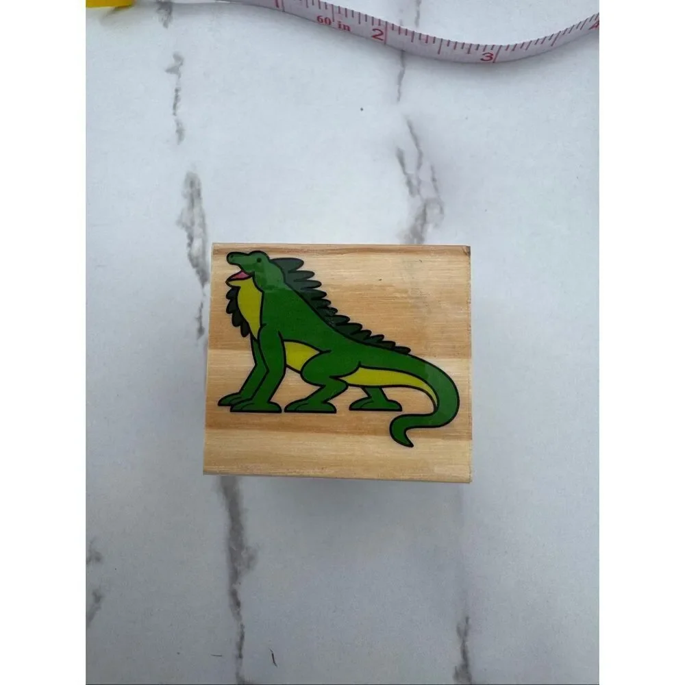 New Cartoon Iguana Rubber Stamp